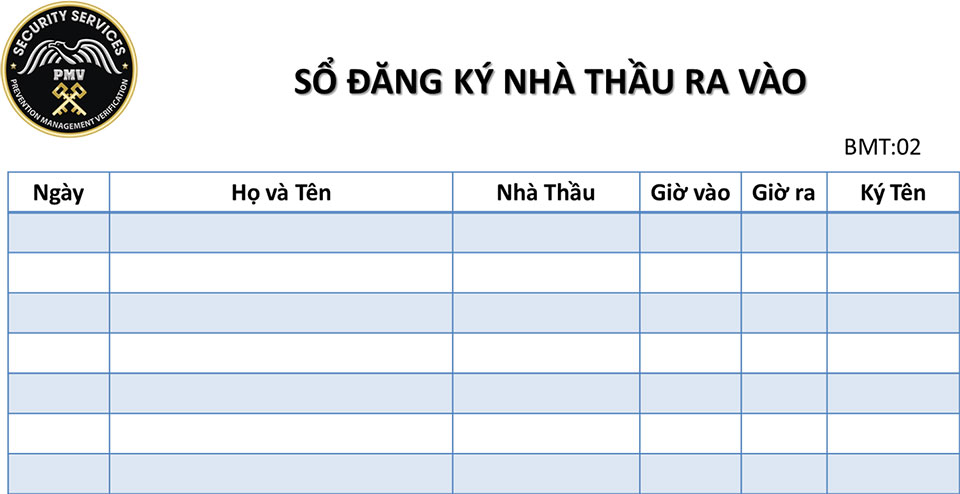 Quy Trình Kiểm Soát Nhà Thầu | Kiểm Soát Nhà Thầu Ra Vào Mục Tiêu