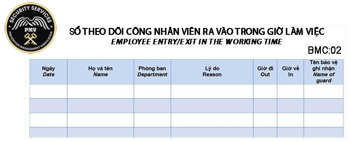 Quy Trình Kiểm Soát Công Nhân Viên | Quy Trình Kiểm Soát Ra Vào Cổng