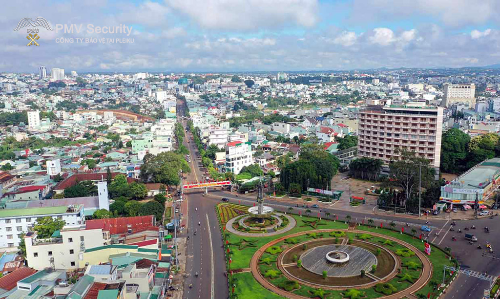 Thành phố Pleiku, Gia Lai đang từng ngày phát triển, nhu cầu sử dụng dịch vụ bảo vệ công trình ngày một tăng cao.