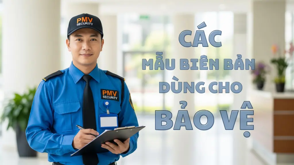 Các Mẫu Biên Bản Thường Dùng Cho Bảo Vệ