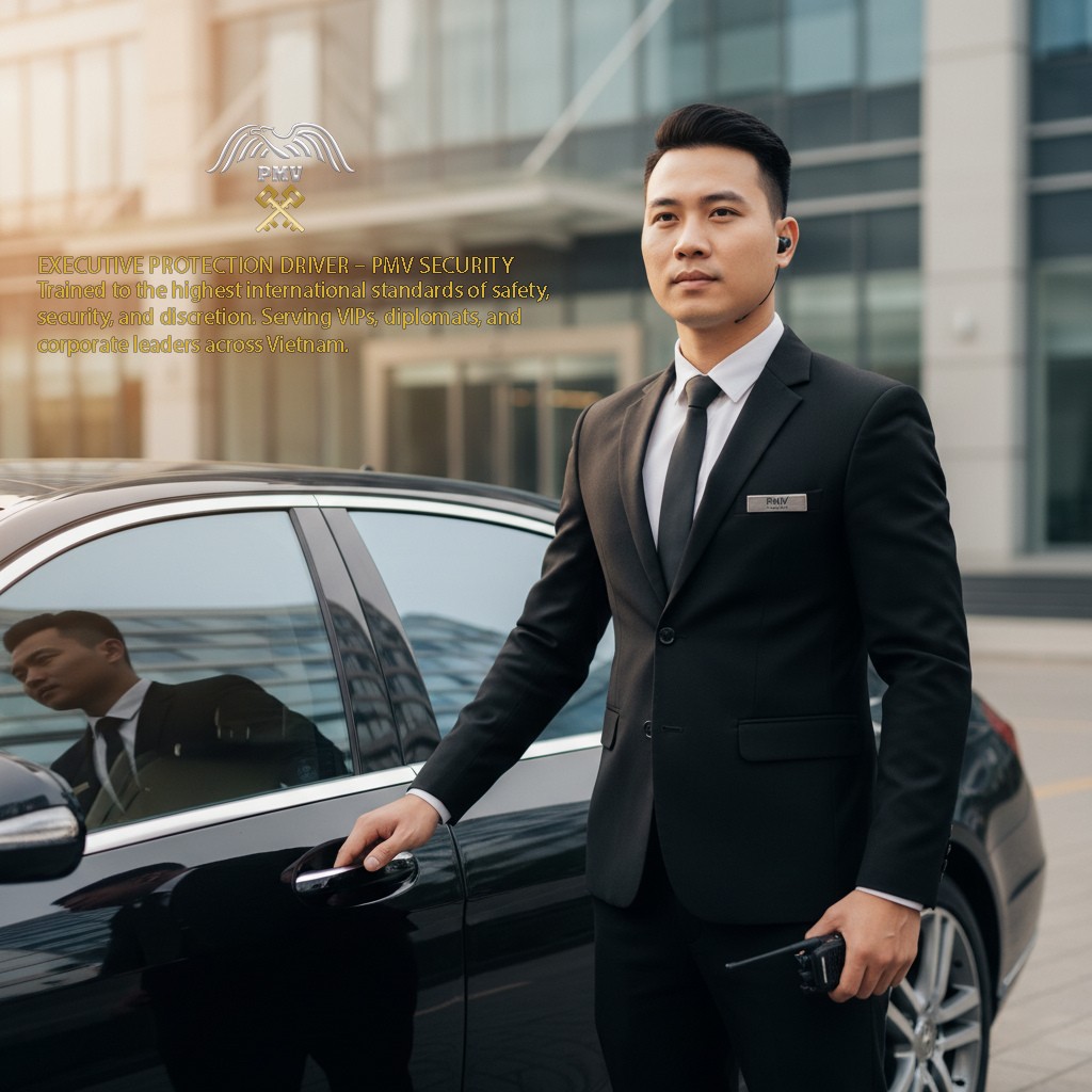 Bảo Vệ Kiêm Tài Xế Nhân Viên Dịch Vụ Vận Chuyển An Toàn Của PMV Security