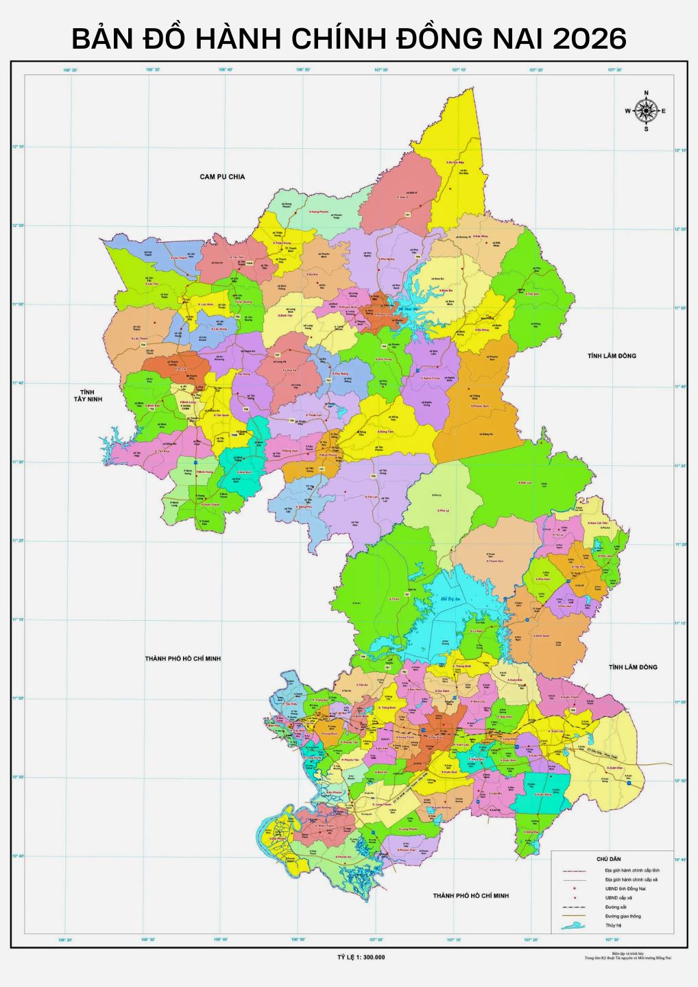 Bản đồ Hành Chính Đồng Nai 2026